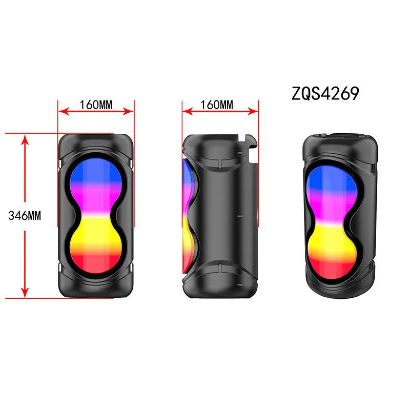Haut Parleur Bluetooth 16W SING-E ZQS-4269 RGB