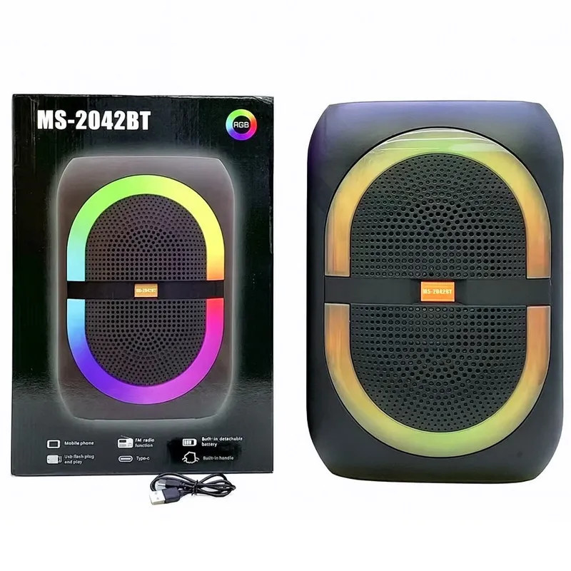Haut Parleur Bluetooth 25W MS-2042BT RGB - Noir