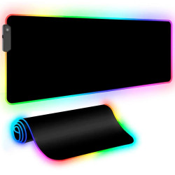 Tapis de Souris 800x300mm - RGB - Noir