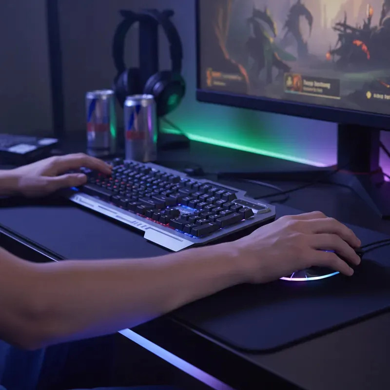 Pack Souris + Clavier Gaming KT880 - Noir