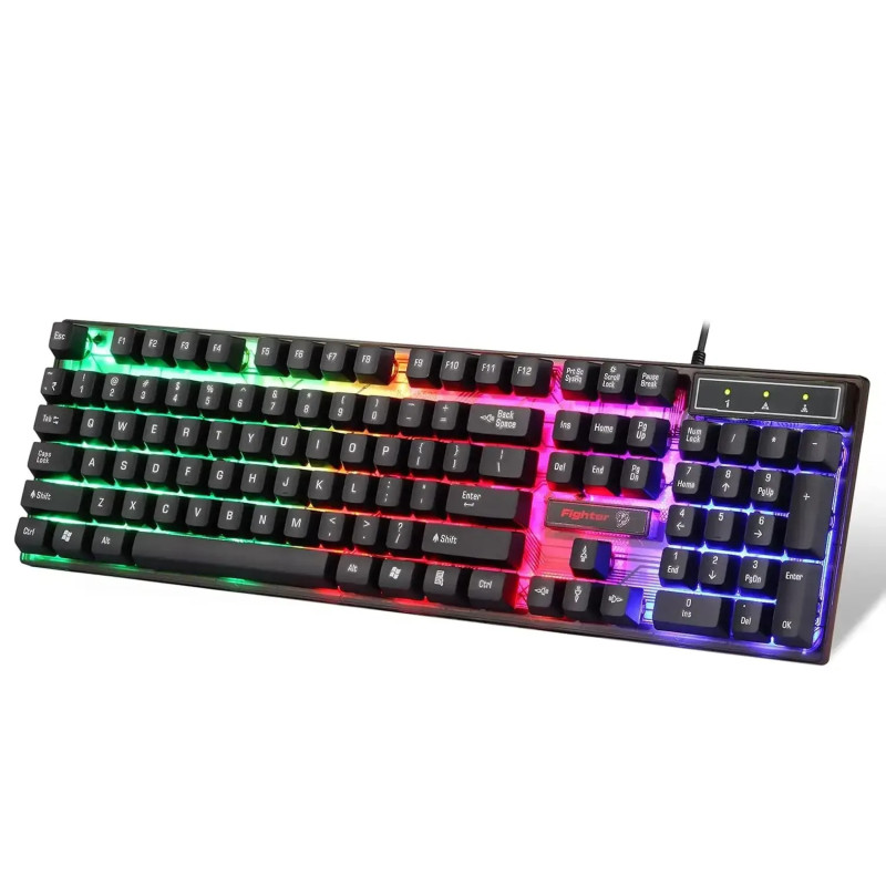 Clavier Gaming USB ENTER FIGHTER RGB - Noir