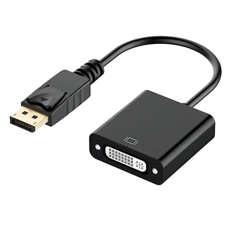 Adaptateur DisplayPort Mâle vers DVI Femelle - Noir