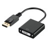 Adaptateur DisplayPort Mâle vers DVI Femelle - Noir