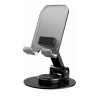 Support de Bureau Pliable pour Smartphone en Métal HL132 - Noir