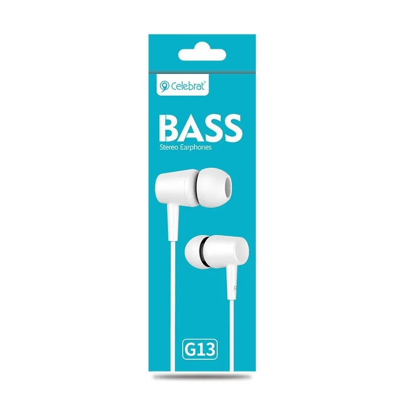 Ecouteur avec Micro CELEBRAT G13 - Blanc