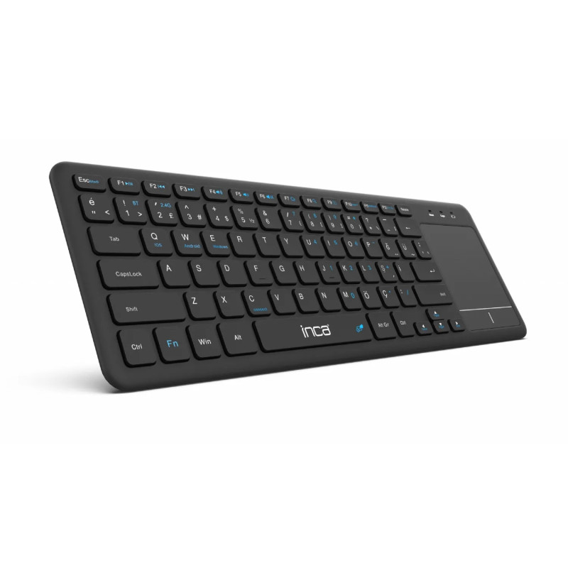 Clavier Sans Fil / Bluetooth avec Pavé Tactile INCA IBK-568BT - Noir