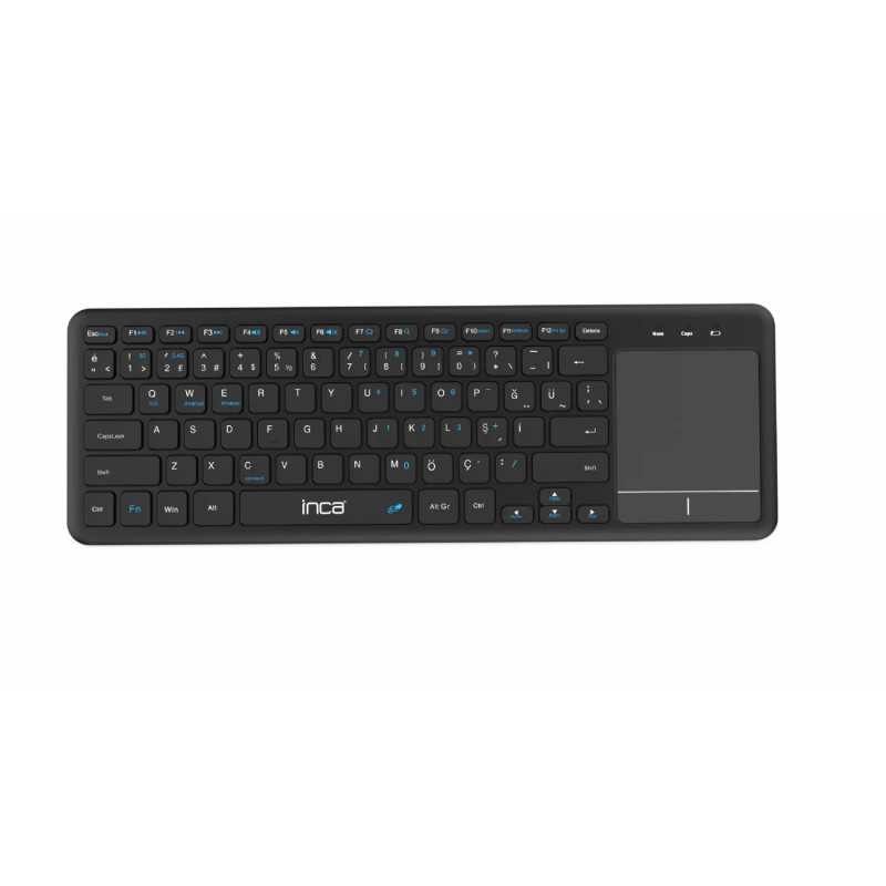 Clavier Sans Fil / Bluetooth avec Pavé Tactile INCA IBK-568BT - Noir
