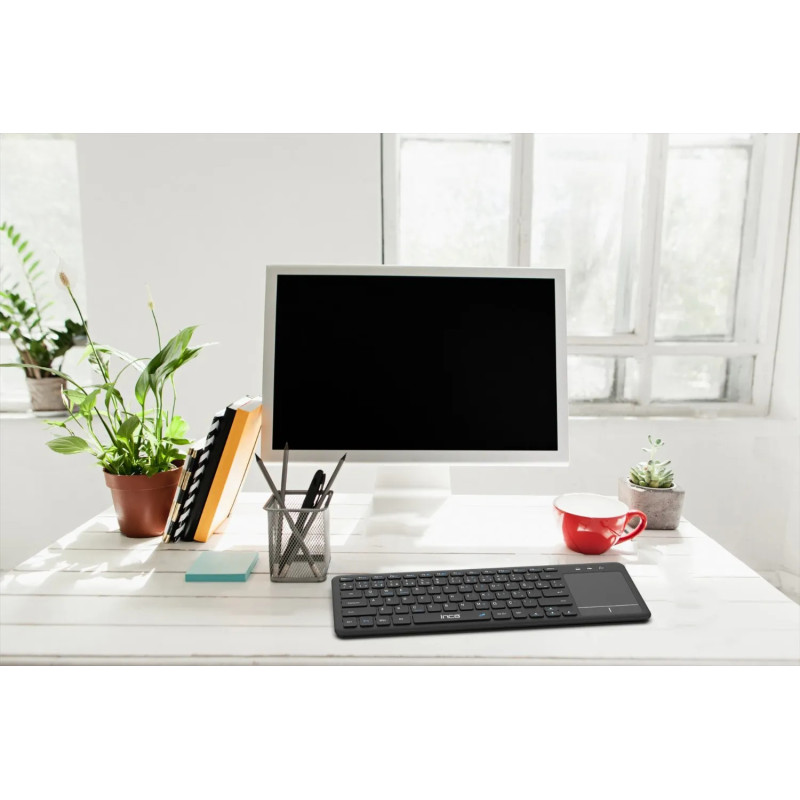 Clavier Sans Fil / Bluetooth avec Pavé Tactile INCA IBK-568BT - Noir