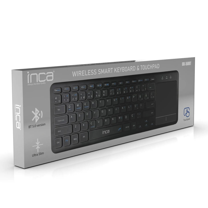Clavier Sans Fil / Bluetooth avec Pavé Tactile INCA IBK-568BT - Noir
