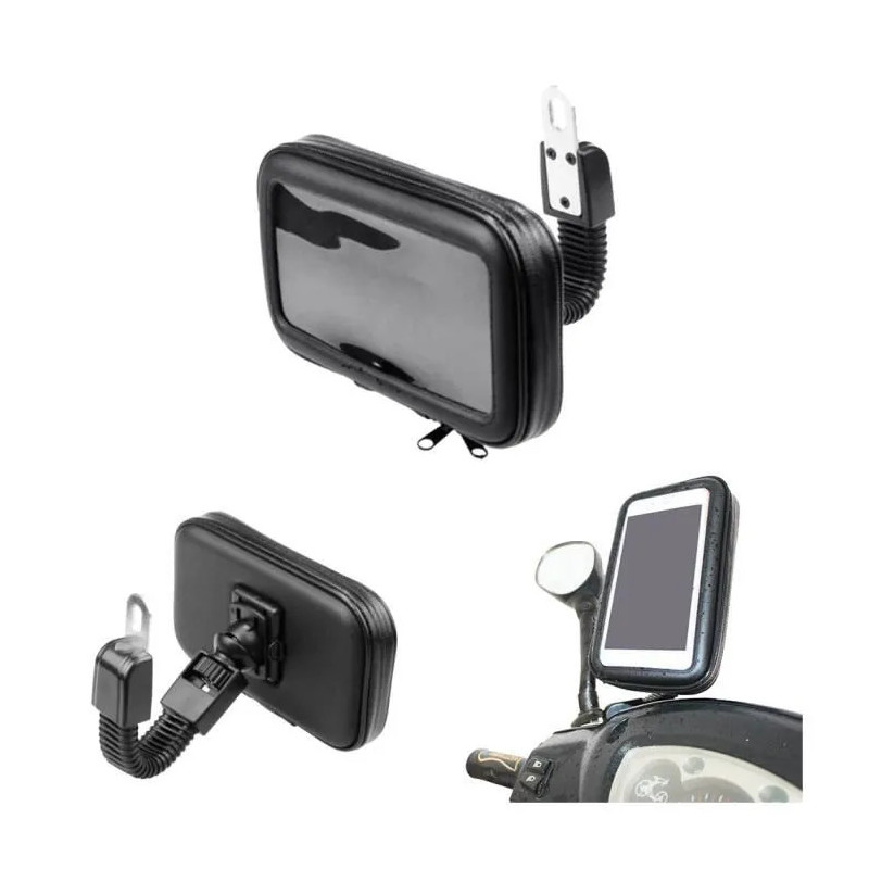 Support Smartphone Imperméable pour Moto - Noir