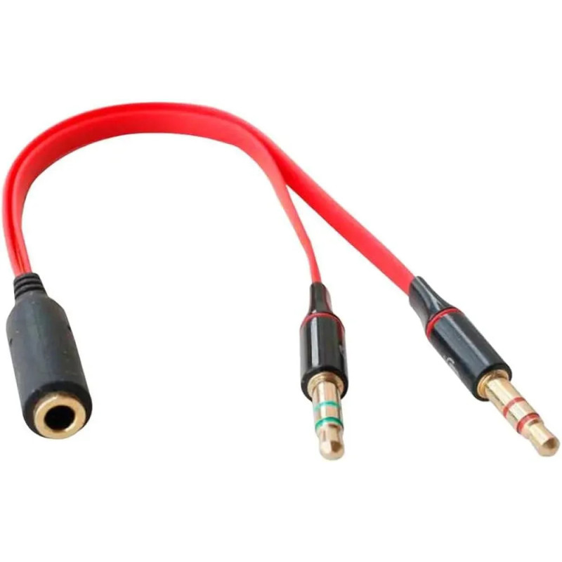 Adaptateur 2 Jack Male Vers Jack Femelle 3.5mm