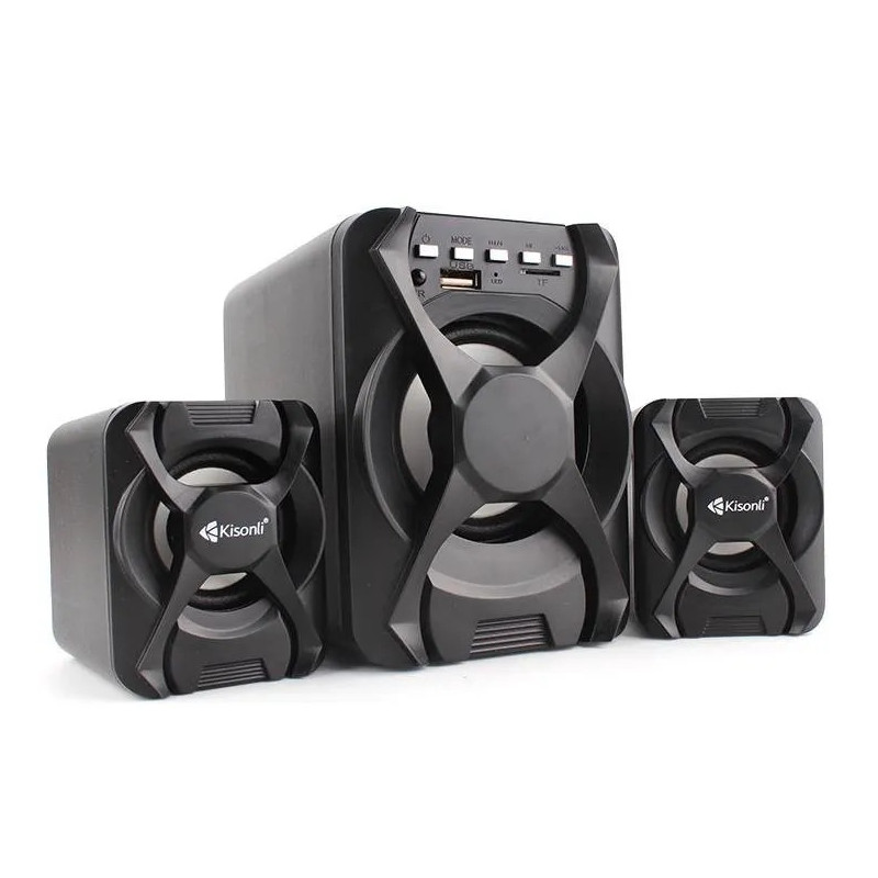 Haut Parleur 2.1 USB Bluetooth KISONLI U-2500BT - Noir