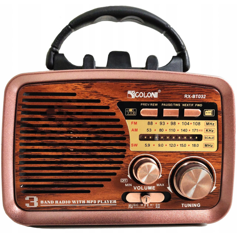 Radio FM Bluetooth GOLON RX-BT032