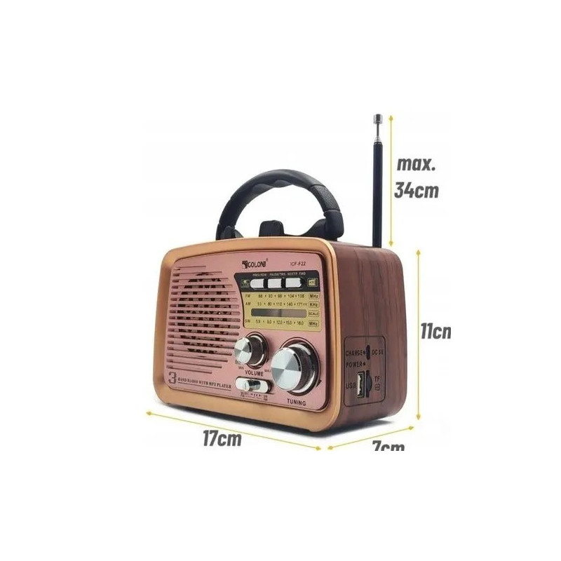Radio FM Bluetooth GOLON RX-BT-032