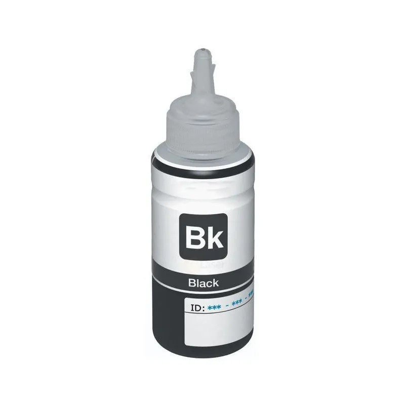 Bouteille d'encre Adaptable T6641 pour Epson 100ml - Noir