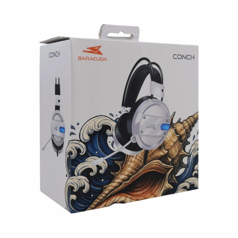 Casque Gaming BARACUDA CONCH BGH-031 - Blanc