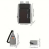 Sac à dos pour Pc Portable 15.6" + Sacoche + Trousse - Gris