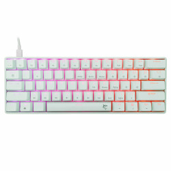 Clavier Mécanique WHITE SHARK SHINOBI 2 GK-004211 - Blanc - Red Switch