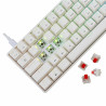 Clavier Mécanique WHITE SHARK SHINOBI 2 GK-004211 - Blanc - Red Switch