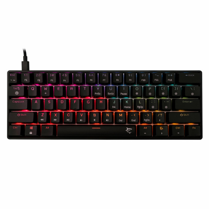 Clavier Mécanique WHITE SHARK SHINOBI 2 GK-004111 - Noir - Red Switch