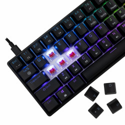 Clavier Mécanique WHITE SHARK SHINOBI 2 GK-004111 - Noir - Red Switch