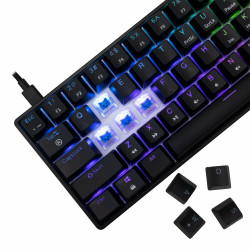 Clavier Mécanique WHITE SHARK SHINOBI 2 GK-004121 - Noir - Blue Switch