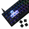 Clavier Mécanique WHITE SHARK SHINOBI 2 GK-004121 - Noir - Blue Switch