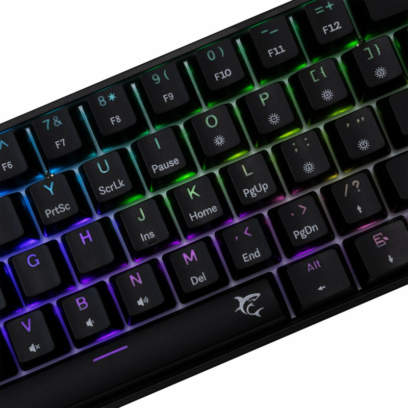 Clavier Mécanique WHITE SHARK SHINOBI 2 GK-004121 - Noir - Blue Switch