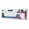 Clavier sans Fil / Bluetooth WHITE SHARK EXCALIBUR GK-007251 - Wine Red Switch - Blanc
