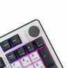 Clavier sans Fil / Bluetooth WHITE SHARK EXCALIBUR GK-007251 - Wine Red Switch - Blanc