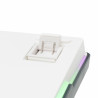 Clavier sans Fil / Bluetooth WHITE SHARK EXCALIBUR GK-007251 - Wine Red Switch - Blanc