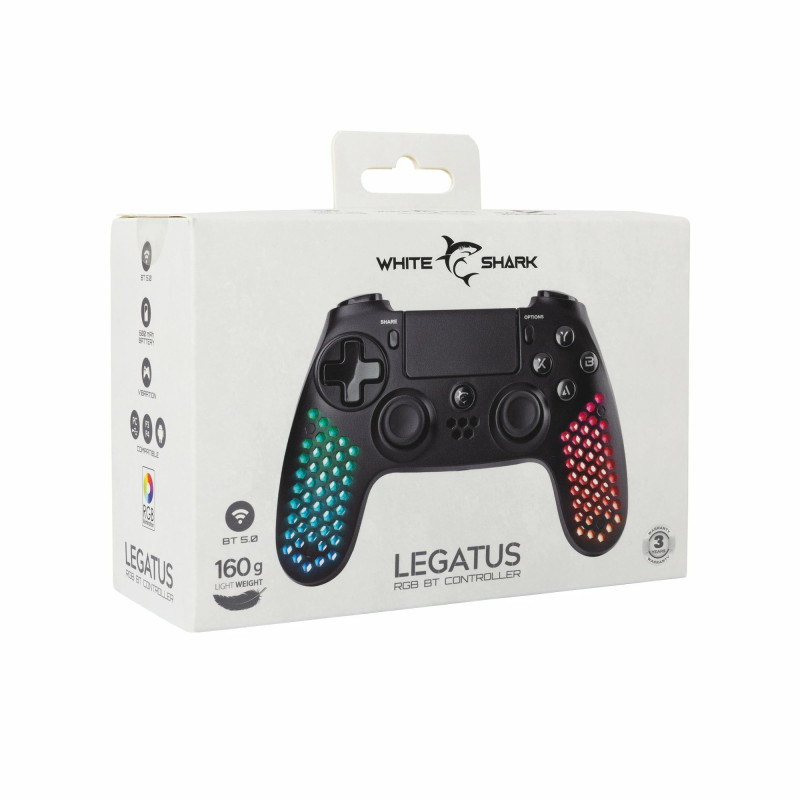 Manette Bluetooth WHITE SHARK LEGATUS GPW-4009 RGB - Noir