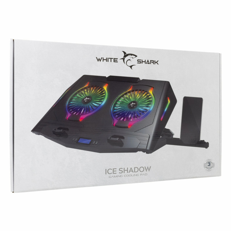 Refroidisseur WHITE SHARK ICE SHADOW RGB 17.3" GCP-10 - Noir