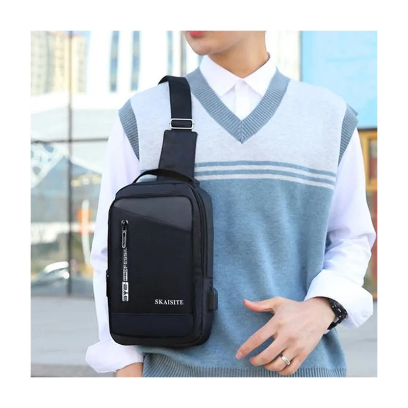 Sac à bandoulière SKAISITE pour Homme - Noir