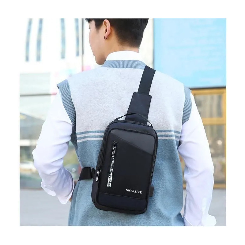 Sac à bandoulière SKAISITE pour Homme - Noir