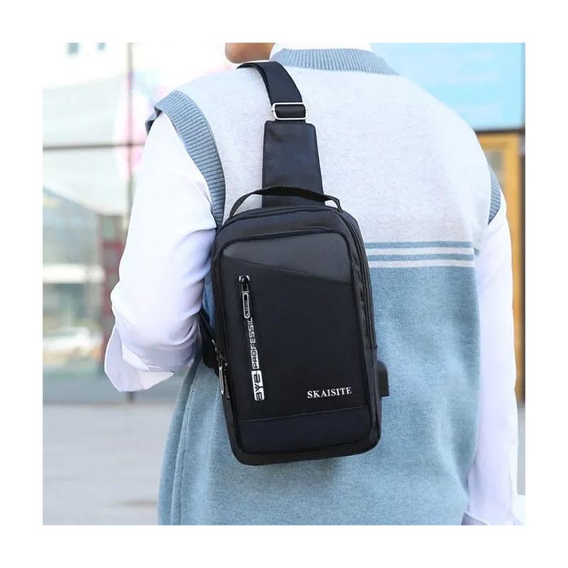 Sac à bandoulière SKAISITE pour Homme - Noir
