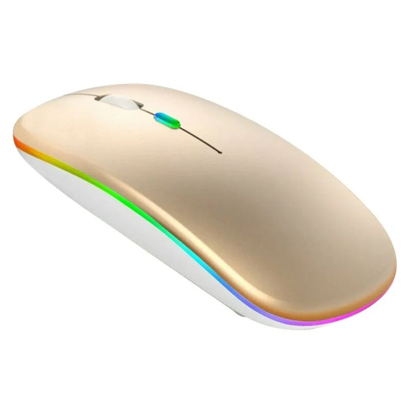 Souris Sans Fil Bluetooth Rechargeable Silencieuse - Gold