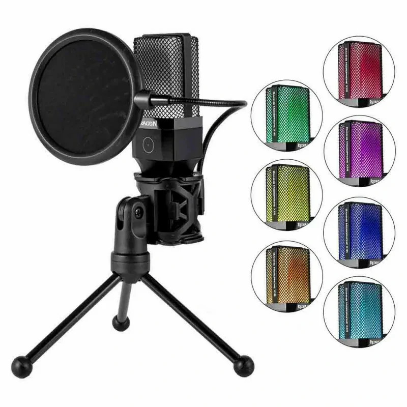 Microphone Gaming REDRAGON ADNE GM212 RGB - Noir