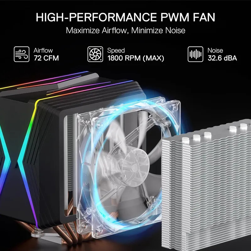 Ventilateur de CPU REDRAGON HODUR CC-2188 ARGB