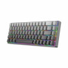 Clavier Mécanique WHITE SHARK NUNCHAKU US - Gris - Red Switch