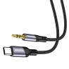 Adaptateur Cable USB-C vers Jack Male 3.5mm KAKUSIGA KSC-894 - Noir