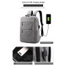 Sac à dos pour Pc Portable 15.6" BACKPACK + Sacoche + Trousse - Gris