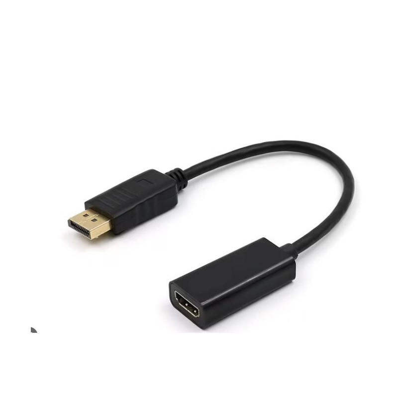 Adaptateur DisplayPort Mâle vers HDMI Femelle 4K - Noir
