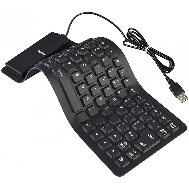 Clavier USB Flexible - Noir