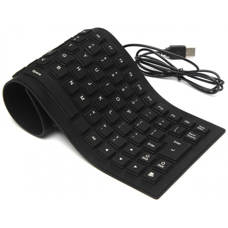 Clavier USB Flexible - Noir
