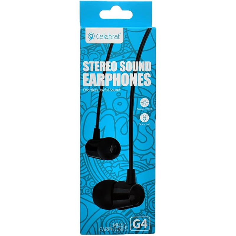 Ecouteur avec Micro CELEBRAT G4 - Noir
