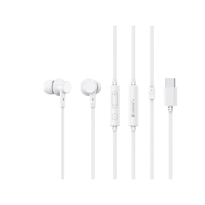 Ecouteur Type C CELEBRAT G40 - Blanc