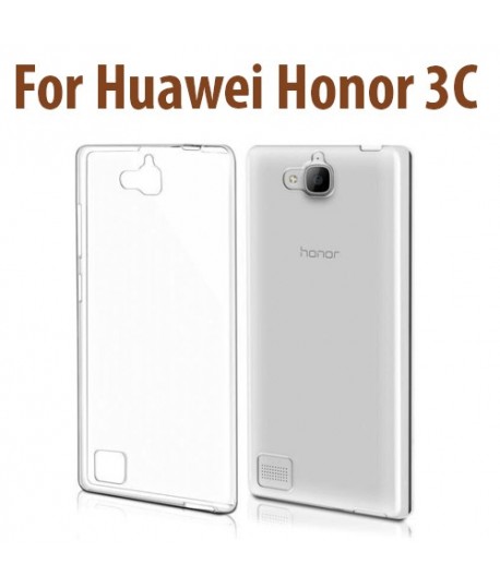 Etui en Silicone pour Huawei Honor 3C / Transparent