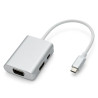 Adaptateur Type-C vers Ports 1x HDMI 4K - 1x VGA 1x USB-C ARKTEK