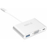 Adaptateur Type-C vers Ports 1x USB 3.0 / 1x VGA / 1x USB-C ARKTEK